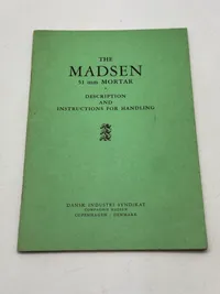 Sjældent originalt Madsen instruktionshæfte