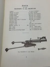 Sjældent originalt Madsen instruktionshæfte