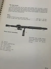 Sjældent originalt Madsen instruktionshæfte