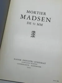 Sjældent originalt Madsen instruktionshæfte