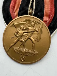 Original tysk 1.oktober 1938 medalje