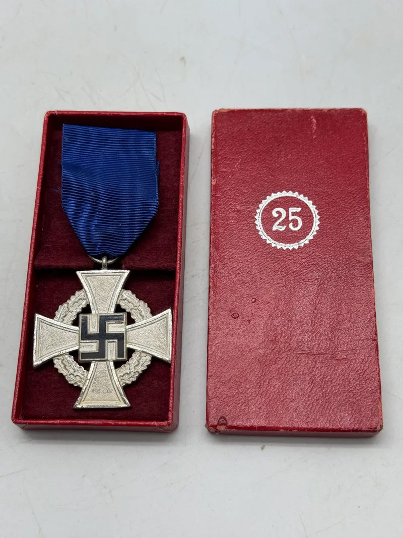 Original medalje for 25 års tro tjeneste
