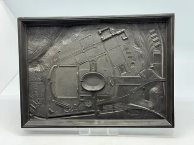 Veludført original bakelit plakette fra den tysk olympiade i 1936