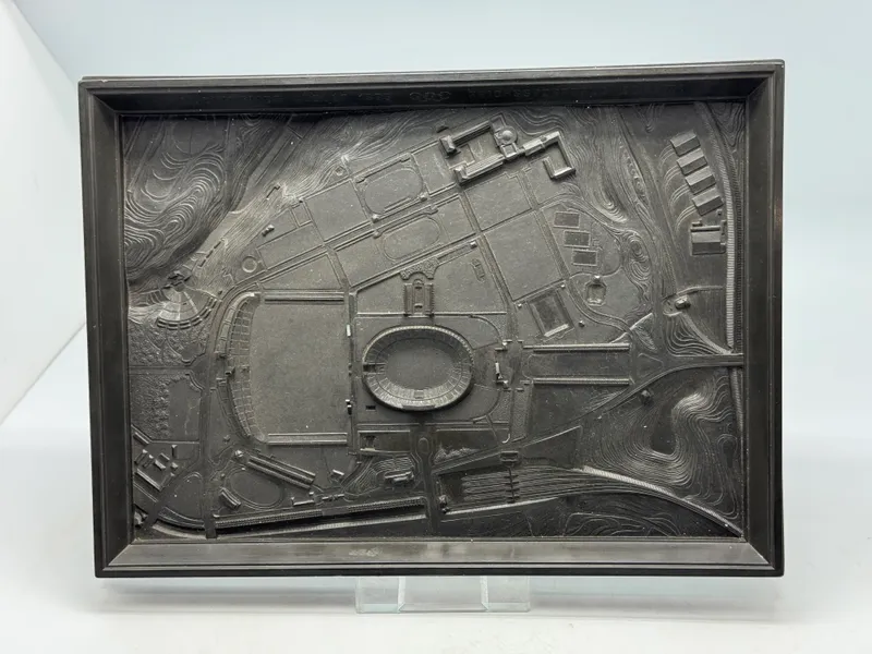 Veludført original bakelit plakette fra den tysk olympiade i 1936
