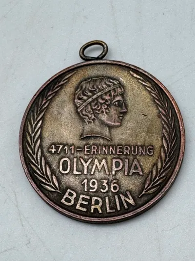 Original tysk erindringsmedalje fra olympiaden i Tyskland, 1936