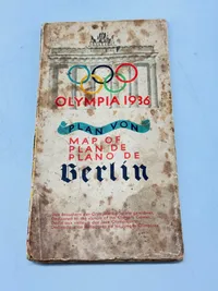 Originalt kort over Berlin fra olympiaden i 1936