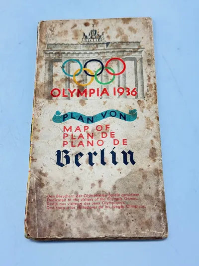 Originalt kort over Berlin fra olympiaden i 1936