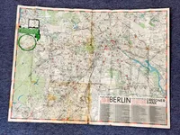 Originalt kort over Berlin fra olympiaden i 1936