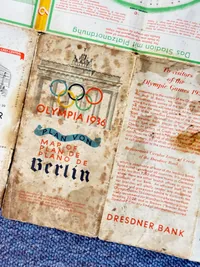 Originalt kort over Berlin fra olympiaden i 1936