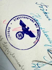 Original feldpost kuvert sendt fra frivillig til Danmark