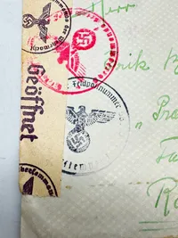 Original feldpost kuvert sendt fra frivillig til Danmark
