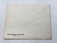 Original Waffen-SS kuvert Danmark