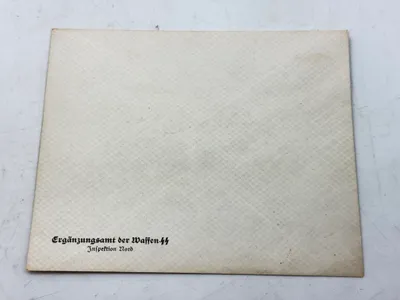 Original Waffen-SS kuvert Danmark