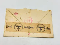 Original feldpost kuvert sendt fra frivillig til Danmark