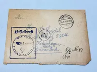 Originalt Waffen-SS brev sendt fra frivillig til Danmark
