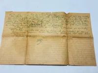 Originalt Waffen-SS brev sendt fra frivillig til Danmark
