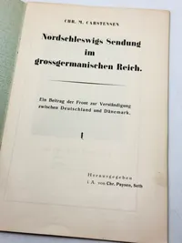 Sjældent originalt Waffen-SS hæfte (Nordslesvig)