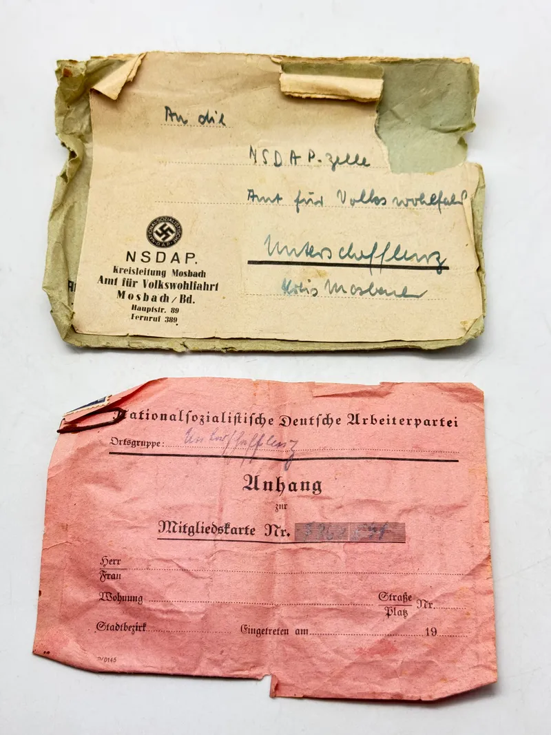Originalt NSDAP brev  - ww2
