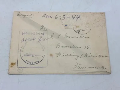 Originalt SS feltpost - SS panzer grenadier regiment 24, 1 bataljon