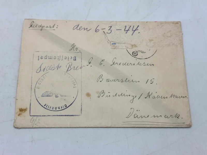 Originalt SS feltpost - SS panzer grenadier regiment 24, 1 bataljon