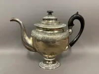 Original Empire sølvkande med mestermærker, ca år 1825