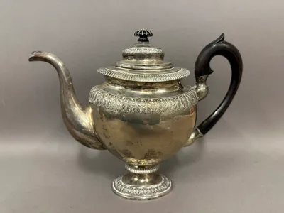 Original Empire sølvkande med mestermærker, ca år 1825