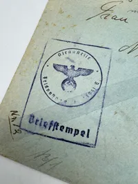 Originalt Dansk SS feltpost med censur brev - SS panzer grenadier regiment 24, 111 bataljon