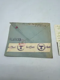 Originalt Dansk SS feltpost med censur brev - SS panzer grenadier regiment 24, 111 bataljon