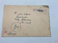 Originalt Dansk SS feltpost - SS div. "Westland"