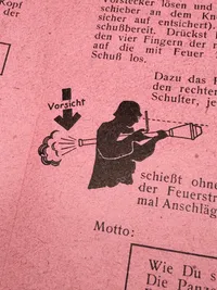 Original Pocket Instructions for Panzerfaust WW2