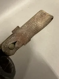 Dansk Feltflaske model 1870 i super stand, blæst på Holmegaard
