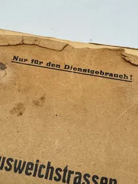 Sjældent samling kort over Danmark brugt af tyske tropper den 9 April 19440
