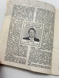 Originalt sjældent sort propaganda nedkastet fra allierede fly WW2 var forbundet med dødsstraf at besidde
