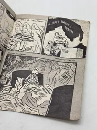 Originalt sjældent sort propaganda nedkastet fra allierede fly WW2 var forbundet med dødsstraf at besidde