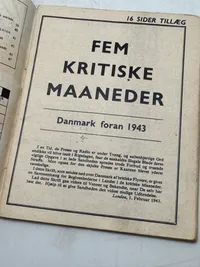 Originalt sjældent sort propaganda nedkastet fra allierede fly WW2 var forbundet med dødsstraf at besidde