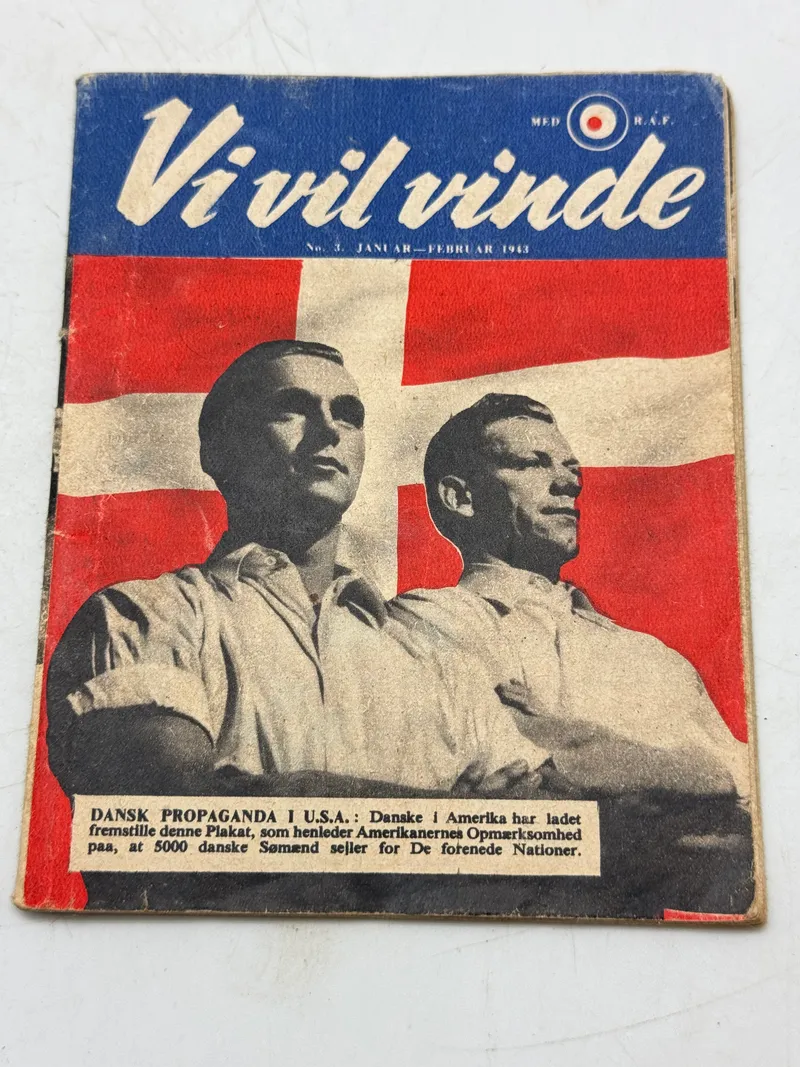 Originalt sjældent sort propaganda nedkastet fra allierede fly WW2 var forbundet med dødsstraf at besidde