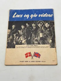 Originalt sjældent sort propaganda nedkastet fra allierede fly WW2 var forbundet med dødsstraf at besidde