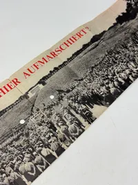 Originalt sjældent sort propaganda nedkastet fra allierede fly WW2 var forbundet med dødsstraf at besidde