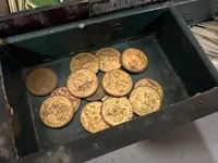 Originalt 18 tals spillesæt, kort med Napoleon