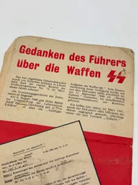 Originalt sjældent sort propaganda nedkastet fra allierede fly WW2 var forbundet med dødsstraf at besidde