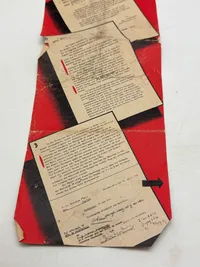 Originalt sjældent sort propaganda nedkastet fra allierede fly WW2 var forbundet med dødsstraf at besidde