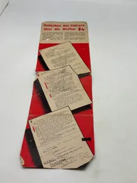 Originalt sjældent sort propaganda nedkastet fra allierede fly WW2 var forbundet med dødsstraf at besidde