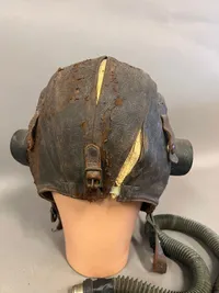 Original Engelsk Royal Air Force WW" hjelm og maske, fundet i Dk ved nedskudt maskine