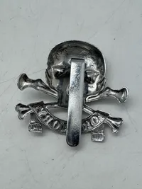 Originalt Engelsk 17th 21st Lancers Cap Badge Death or Glory