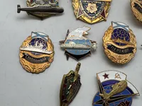 Samling store Russiske marine badges mm.