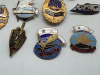 Samling store Russiske marine badges mm.
