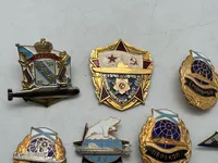 Samling store Russiske marine badges mm.
