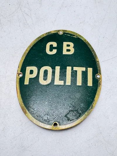Originalt CB politi badge WW2