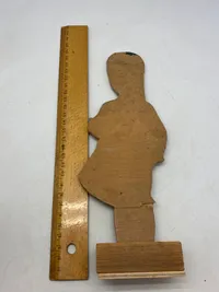 Sjælden stor garderfigur, træ ca 1920