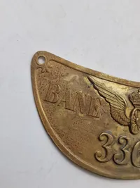 Sjælden original ringkrave for banevagt